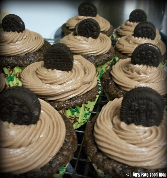 Chocolate zucchini cupcakes