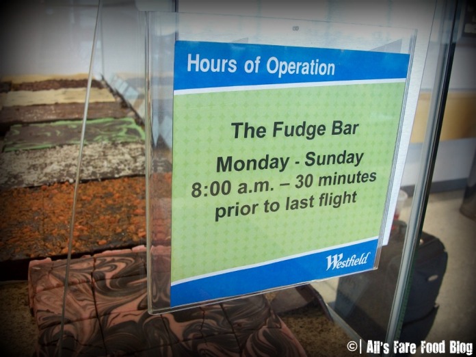 Hours for the Fudge Shop
