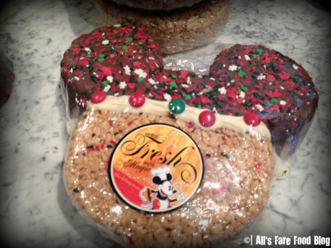 Chocolate covered Rice Krispie Mickey Mouse treat